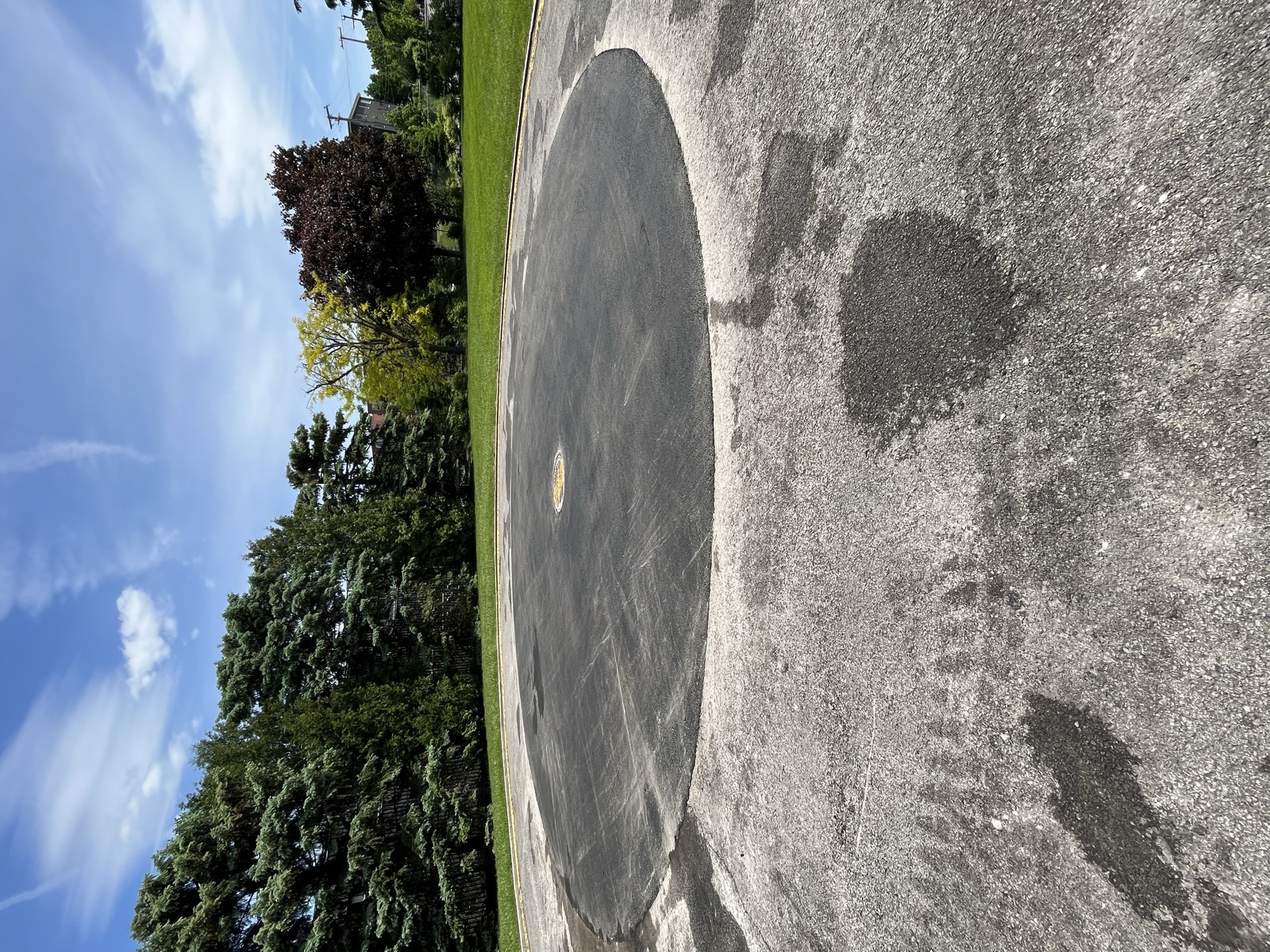 Helicopter pad paving project